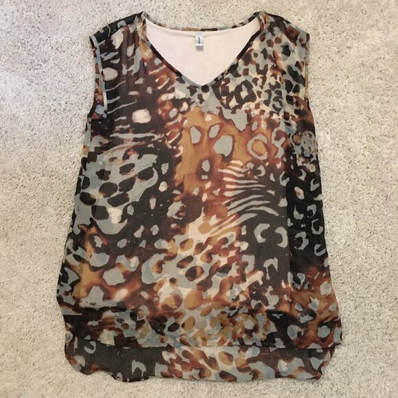 Soyaconcept Animal Print Two Layer Tank Top - Picture 10 of 15